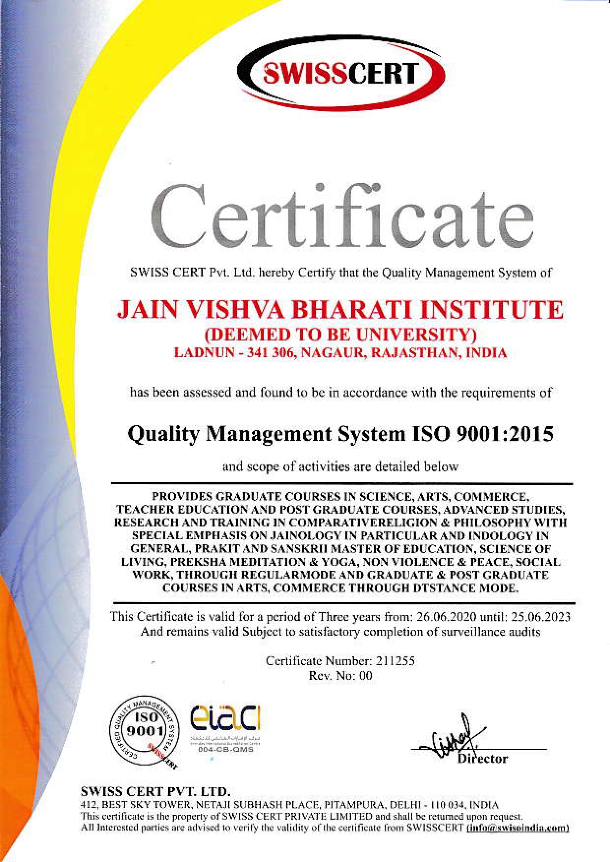 ISO 9001:2015 Certificate