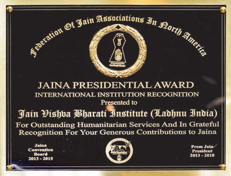 JAINA Presidential Award