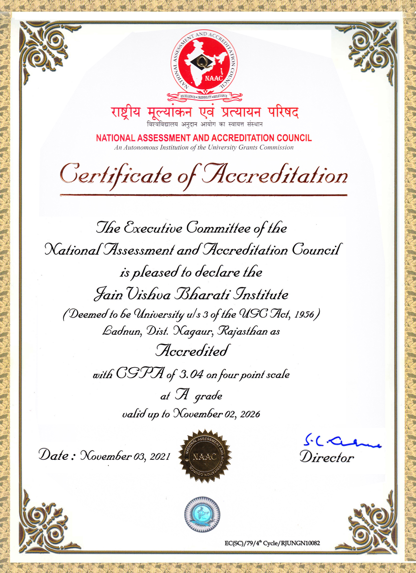 NAAC Certificate 2021