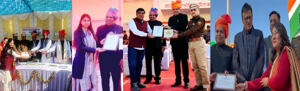 सामाजिक समरसता, महिला सशक्तिकरण, सामाजिक लेखन व सामाजिक कार्यों के लिए किया गया सम्मान