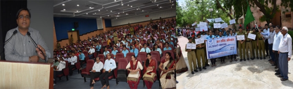 जैन विश्वभारती संस्थान (मान्य विश्वविद्यालय) एवं उपखंड प्रशासन के संयुक्त तत्वावधान में जल शक्ति अभियान का जिला स्तरीय शुभारम्भ समारोह आयोजित