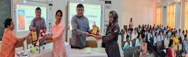 हिन्दी वाद-विवाद प्रतियोगिता में मीनाक्षी बाफना प्रथम व प्रकृति चैधरी द्वितीय रही