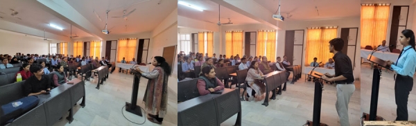 छात्राओं के लिए क्विज  प्रतियोगिता और भारतीय भाषाओं की जानकारी दी गई