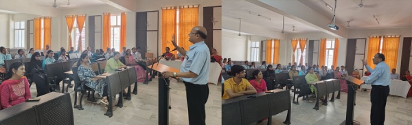 जैविभा विश्वविद्यालय में प्रसार भाषण माला में विभिन्न विषयों पर व्याख्यान